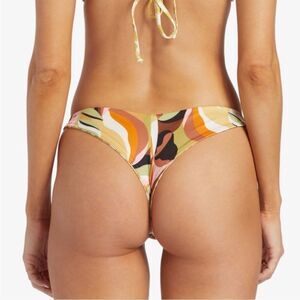 Billabong Return to Paradise Reversible‎ Tanga Bikini Swim Bottoms Small S New